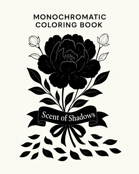 Monochromatic Coloring Book - Scent of Shadows