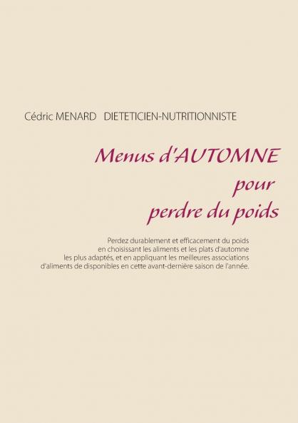 Menus d'automne pour perdre du poids