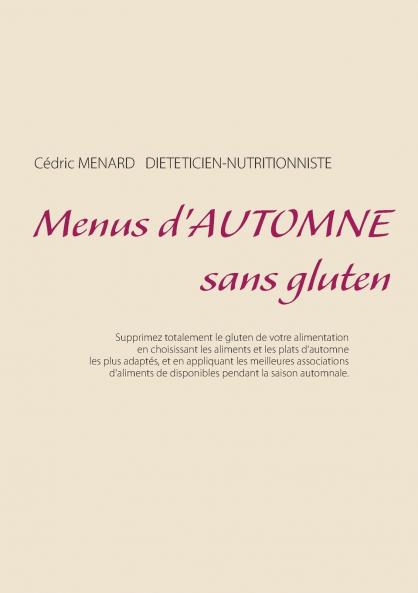 Menus d'automne sans gluten