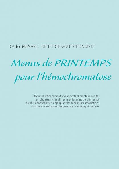 Menus de printemps pour l'hémochromatose