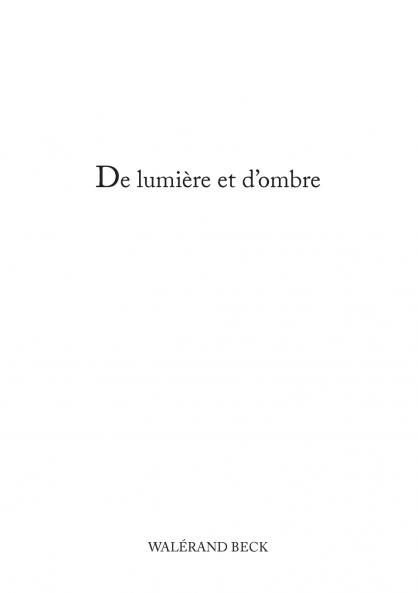 De lumière et d'ombre
