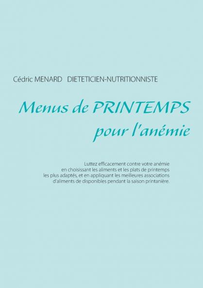Menus de printemps pour l'anémie