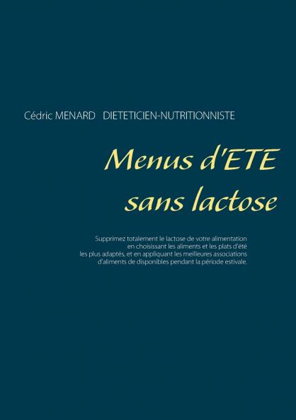 Menus d'été sans lactose