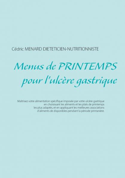 Menus de printemps pour l'ulcère gastrique
