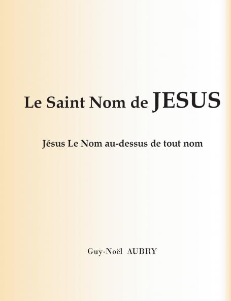 Le Saint Nom de Jésus