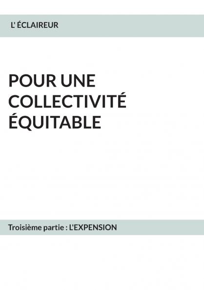 Pour une collectivité équitable
