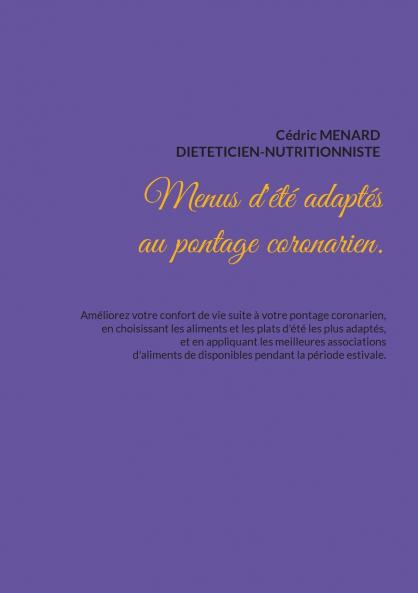 Menus d'été adaptés au pontage coronarien.