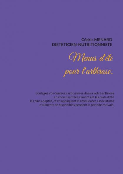 Menus d'été pour l'arthrose.