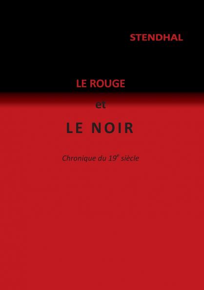 Le rouge et le noir