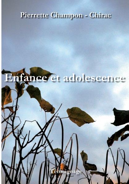 Enfance et adolescence