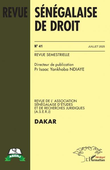 Revue sénégalaise de droit  n° 41 Juillet 2025