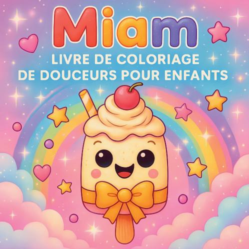 Miam - Livre de coloriage de douceurs pour enfants