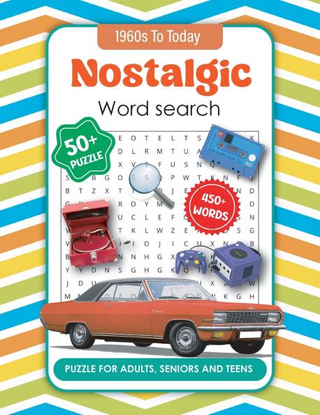Nostalgic Word Search Book for Adults and Seniors
