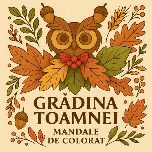 Grădina toamnei - Mandale de colorat