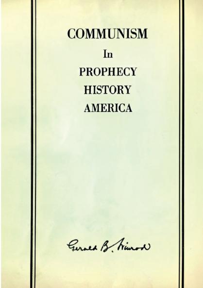 Communism in Prophecy History and America