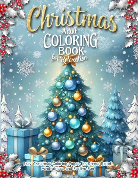 Christmas Adult Coloring Book for Relaxation
