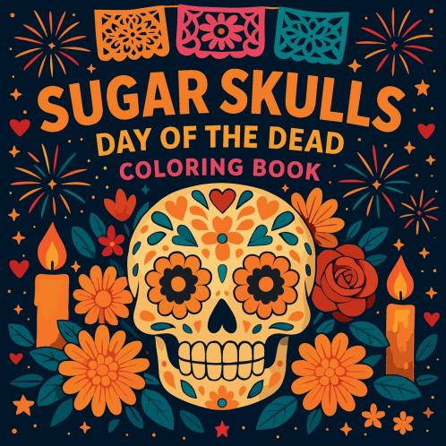 Sugar Skulls - Day of the Dead Coloring Book
