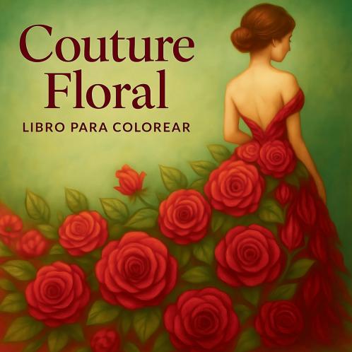 Coutur floral Libro para Colorear