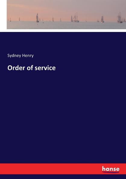 Order of service