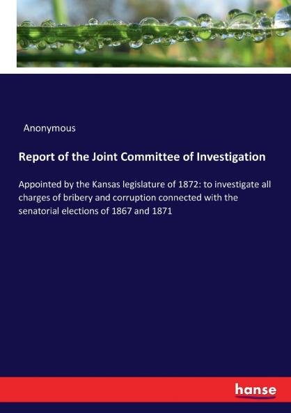 Report of the Joint Committee of Investigation