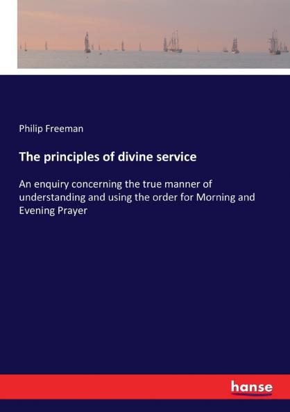 The principles of divine service