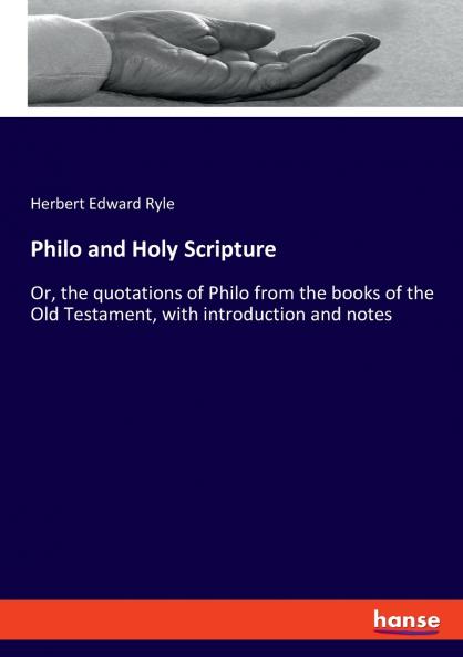 Philo and Holy Scripture