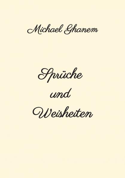 Sprüche und Weisheiten