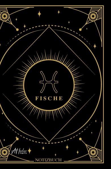Edles Notizbuch Sternzeichen Fische | Designed by Alfred Herler