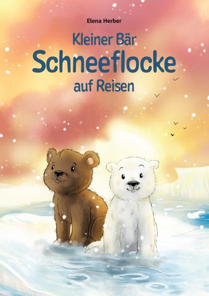 Kleiner Bär Schneeflocke auf Reisen