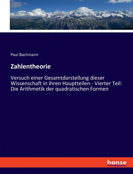 Zahlentheorie