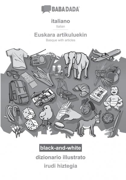 italiano - Euskara artikuluekin dizionario illustrato BW