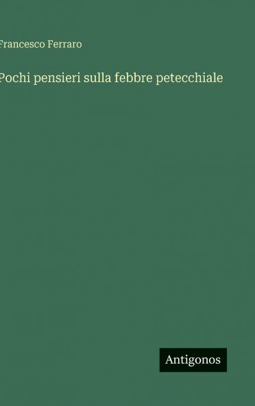 Pochi pensieri sulla febbre petecchiale