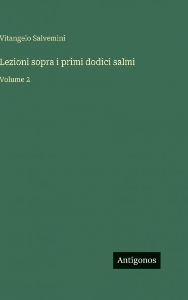 Lezioni sopra i primi dodici salmi