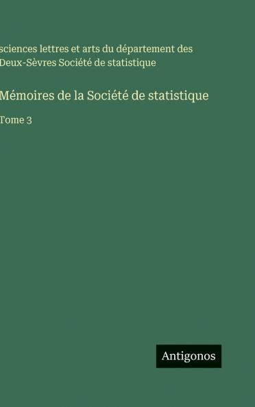 Mémoires de la Société de statistique