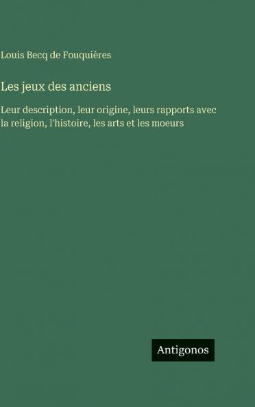 Les jeux des anciens