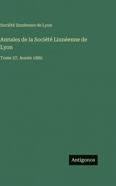 Annales de la Société Linnéenne de Lyon