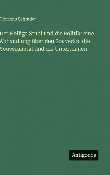 Der Heilige Stuhl und die Politik