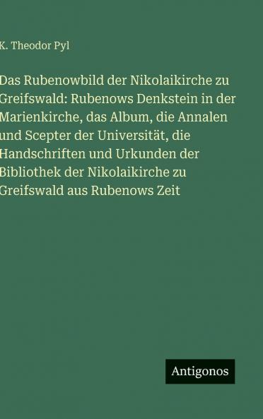 Das Rubenowbild der Nikolaikirche zu Greifswald