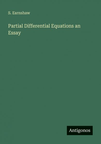 Partial Differential Equations an Essay