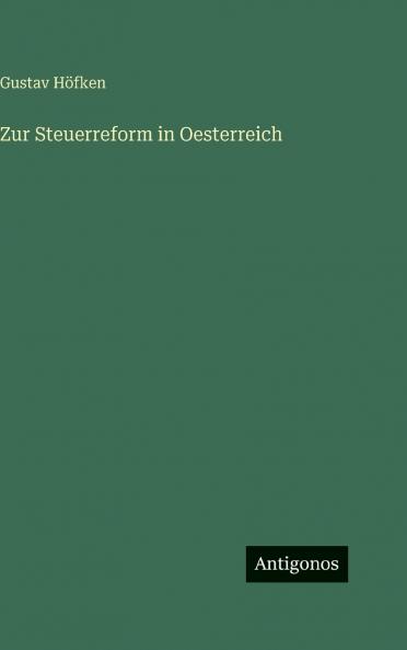 Zur Steuerreform in Oesterreich