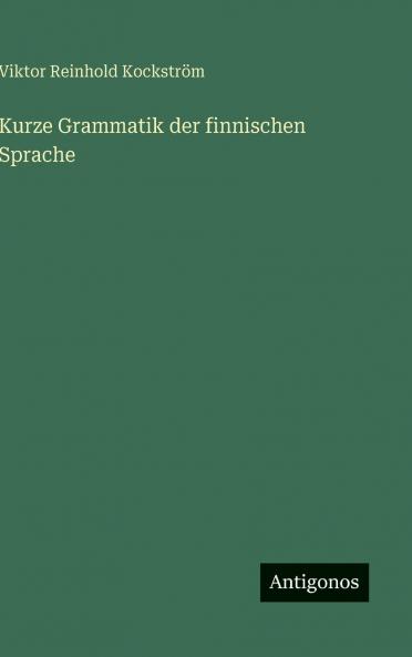 Kurze Grammatik der finnischen Sprache
