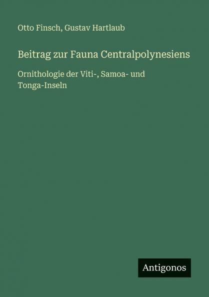 Beitrag zur Fauna Centralpolynesiens