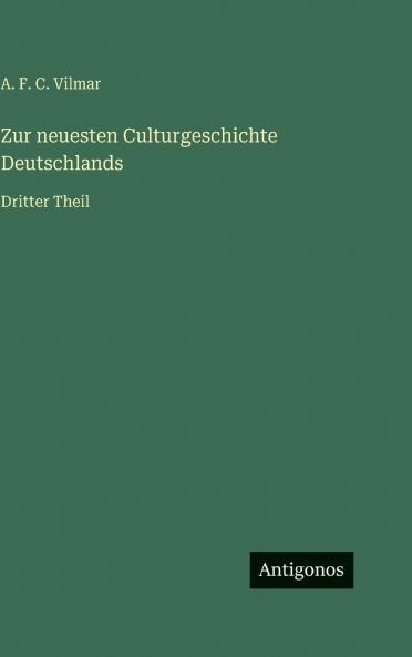 Zur neuesten Culturgeschichte Deutschlands