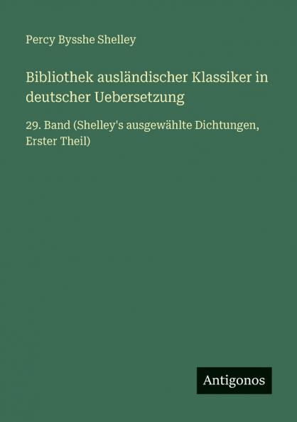Bibliothek ausländischer Klassiker in deutscher Uebersetzung