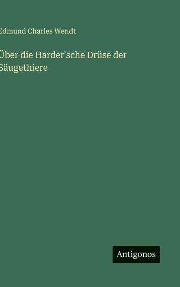 Über die Harder'sche Drüse der Säugethiere