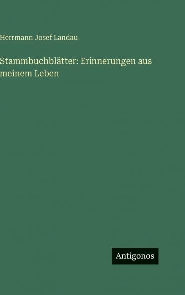 Stammbuchblätter