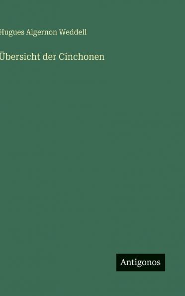 Übersicht der Cinchonen