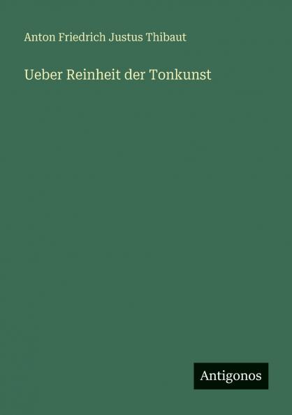Ueber Reinheit der Tonkunst