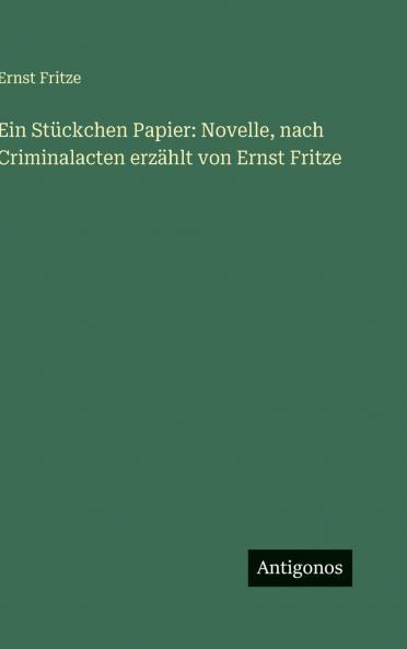 Ein Stückchen Papier
