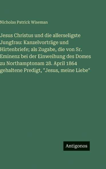 Jesus Christus und die allerseligste Jungfrau